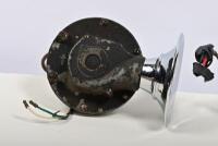 LUCAS: A pair of 1940s Lucas chrome twin tone horns, 17cm long - 4
