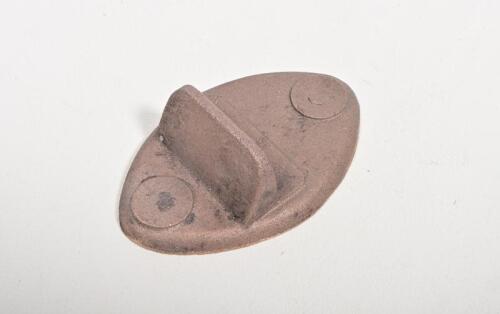 HORN BRACKET: A cast bronze bracket for mounting vintage horns to firewall, blank holes to be drilled,