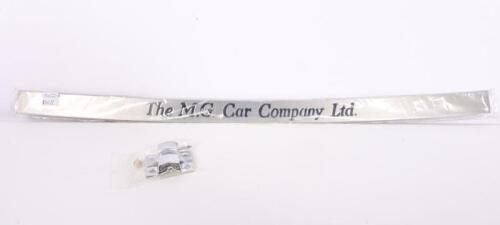 MG: Two MG threshold door sill plates and a pair of bonnet stays, the plates 60cm long
