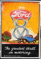 FORD: A good quality reproduction V8 enamel sign, 26cm high x 17.5cm wide - 2