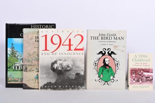 AUSTRALIAN HISTORY: A collection of five books detailing Australian history. 'HISTORIC HOMESTEADS OF AUSTRALIA'. Numbered '49' of 80