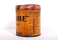 GREASE TIN: A circa 1930s French grease tin, 12cm high - 2