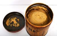 GREASE TIN: A circa 1930s French grease tin, 12cm high - 3