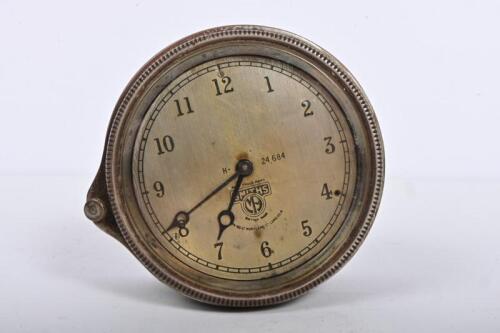 SMITHS: A Smiths 8 Day dash clock, Great Portland Street, London. H - 24,684, not recently serviced or timed, glass 8cm
