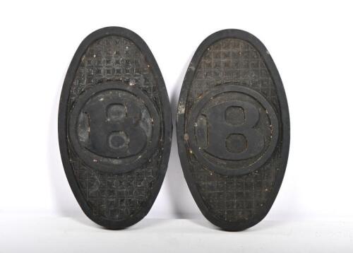 BENTLEY: A pair of Bentley rubber pedals, 10 x 5.5cm each