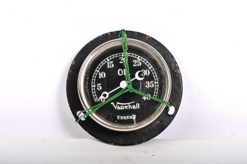 VAUXHALL 30/98: A Vauxhall 30/98 oil pressure gauge, glass 5.5cm diameter