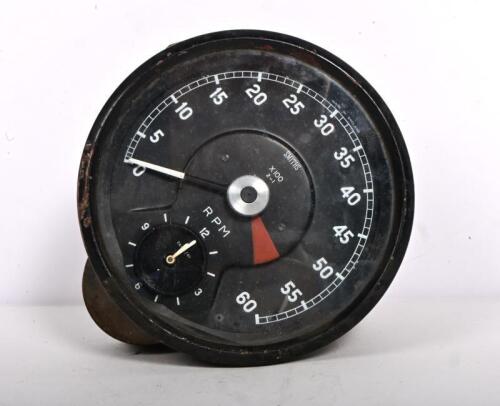 JAGUAR: An original Jaguar E-Tpye 3.8 Mk I (XKE) & 3.8 Mk II (Saloon) Smiths 60 RPM tachometer rev counter gauge with clock