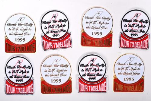 ADELAIDE: Four enameled badges and four fabric patches for the 1995 'Tour T'Adelaide'