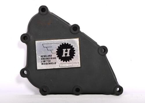 HEWLAND: A end plate off a Hewland FT200 gearbox, plate stamped 'FT200-194'