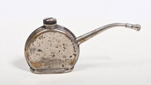 THE KEYSTONE: A circa 1910 The Keystone nickle on brass oiler, 10.5cm high