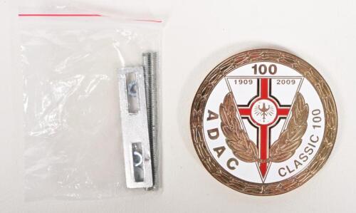 ADAC: A 2009 Austrian ADAC centenary brass badge, 8cm diameter