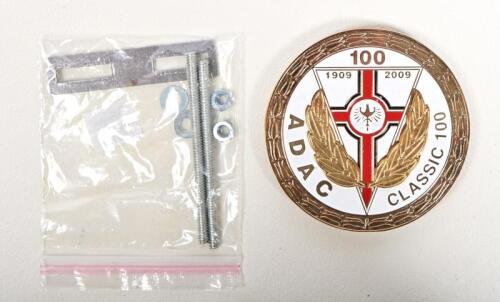 ADAC: A 2009 Austrian ADAC centenary brass badge, with raised laurels, 8cm diameter