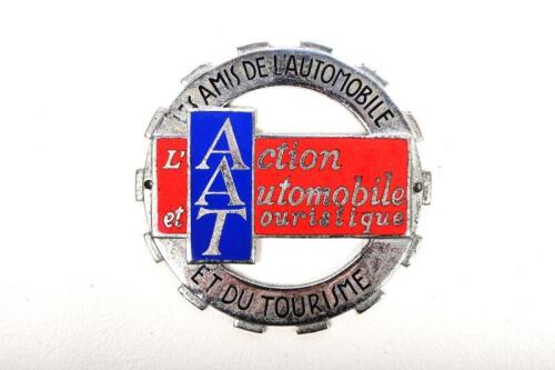 AAT: A vintage Action Automobile Touristique enameled badge, 7cm diameter