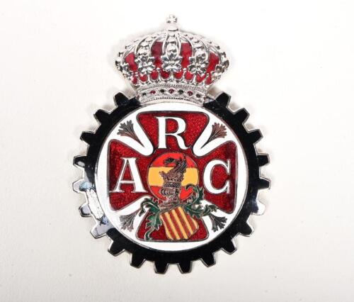 RAC: A RAC Espana enamelled nickel on brass badge, some chipping to enamel, 9cm diameter