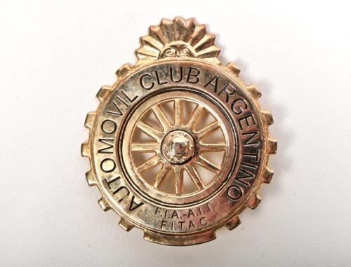 ACA: An Automobile Club of Argentine car badge, brass, x 9cm diameter