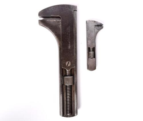LUCAS: Two pre war Lucas adjustable spanners, longest 19cm