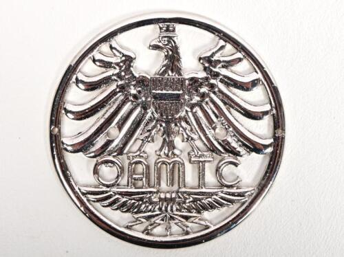 OAMTC: A 1920s Austrian &Atilde;&ndash;sterreichische Automobil Motorrad und Touring Club badge, nickel on brass, 8cm diameter