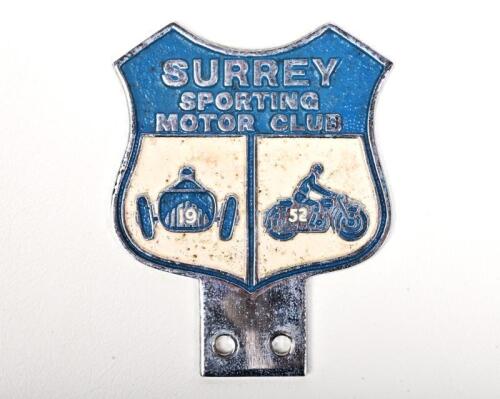 SURREY: A Surrey Sporting Motor Club (UK) enamelled badge