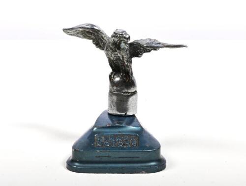 SINGER: An early decorative mascot and base for Singer Motors, 10cm high, base heavy cast metal