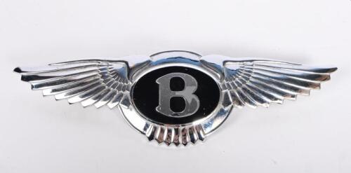 BENTLEY: A Bentley hood badge, 4.5 x 16cm