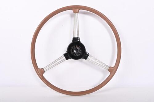 STEERING WHEEL: An early steering wheel, likely British, suit MG TF, diameter of approximately 43cm
