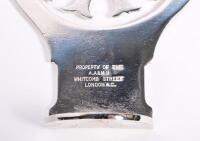 AUTOMOBILE ASSOCIATION: An Automobile Association London car badge, chrome with individual membership number '335764', 9.5cm diameter - 3
