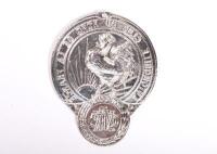 AUTOMOBILE CLUB DU NORD DE LA FRANCE: An original ACNF enamel car badge 10cm high, 8cm diameter. - 2