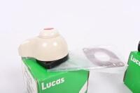 LUCAS: Three new old stock LUCAS items including illuminated indicator switch, pull switch, horn button - 2