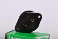 LUCAS: Three new old stock LUCAS items including illuminated indicator switch, pull switch, horn button - 5