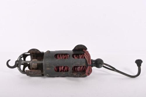 INSPECTION LAMP: One inspection lamp with mounting bracket. Circa 1920's