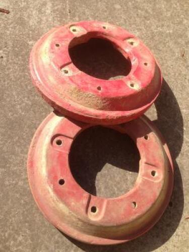 WEIGHTS: Two rear wheel weights, 45cm diameter