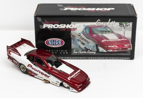FUNNY CAR: A NOS 1:24 scale Ertl Collectables 1999 Funny Car; Cory Lee "Pioneer" die-cast model