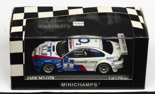 BMW: A NOS 1:43 scale Minichamps BMW M3 GTR #2 2005 "Siemens VDO" 1st place ADAC 24 hr Lamy/Said/Huisman/Priaulx die-cast model