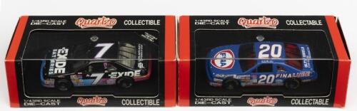 FORD: TWO NOS 1:43 scale Quartzo Ford Thunderbird's: Geoff Bodine "Exide" #7 and Bobby Hamilton "Fina"#20 die-cast models