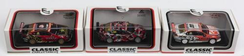 HOLDEN: THREE NOS 1:64 scale Classic Carlectables Holden VE Commodore Supercars:- James Courtney; Will Davison; and Craig Lowndes/Jamie Whincup die-cast models