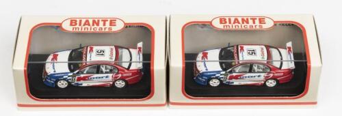 HOLDEN: Two NOS 1:64 scale Biante Holden VY Commodore Supercars:- Rick Kelly and Greg Murphy die-cast models
