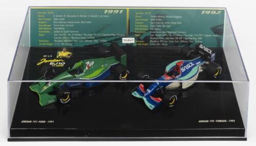 JORDAN: A NOS 1:43 scale Minichamps Jordan Formula 1 Set 1/5 - Jordan 191 Ford 1991 and Jordan 192 Yamaha 1992 die-cast models