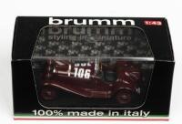 ALFA ROMEO: A NOS 1:43 scale Brumm Alfa Romeo 2300 #106 1932 Mille Miglia - Borzacchini/Bignami die-cast model