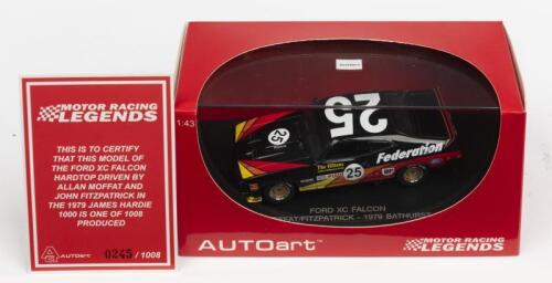 FORD: A NOS 1:43 scale Autoart Ford XC Falcon #25 Moffat/Fitzpatrick 1979 Bathurst "Federation" with numbered certificate die-cast model