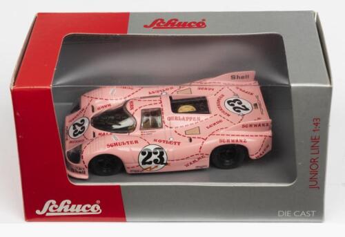 PORSCHE: A NOS 1:43 scale Schuco Porsche 917/20 "Pink Pig" 1971 Le Mans #23 die-cast model