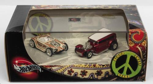HOT WHEELS: A NOS 1:64 scale Hot Wheels "Blood, Sweat, Gears" twin set comprising 'Beatnik Bandit' & 'Lil Coffin' die-cast models