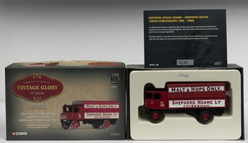 SENTINEL: A NOS 1:50 scale Corgi Sentinel Steam Wagon "Shepherd Neame Ltd" die-cast model with Numbered Certificate