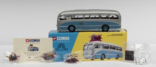 CORGI: A NOS 1:50 scale Corgi Ribblesdale Batty-Holt Burlingham Seagull Coach "Burnley Champions" die-cast model with numbered certificate