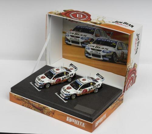 FORD: A NOS 1:43 scale Biante Ford FG Falcons 2010 Bathurst "Jim Beam Racing" twin set comprising Marshall/Johnson #17 & Luff/Courtney #18 die-cast models with numbered plaque 271/551