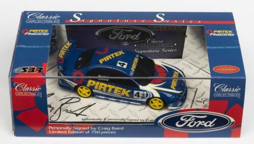 FORD: A NOS 1:43 scale Classic Carlectables Ford AU Falcon #4 Craig Baird 2000 "Pirtek" personally signed numbered limited edition 603/750 die-cast model