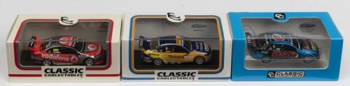 FORD: Three NOS 1:64 scale Classic Carlectables Ford FG Falcon Supercars:- Craig Lowndes, Will Davison & Mostert/Morris 2014 Bathurst Winner die-cast models