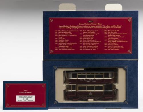 CORGI: A NOS Corgi The Queen Mother's Century 1900-2000 Tram die-cast model with numbered certificate