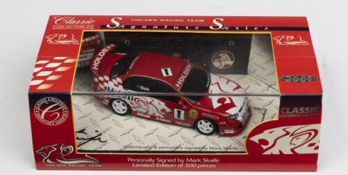 HOLDEN: A NOS 1:43 scale Classic Carlectables Holden Commodore #1 Mark Skaife 2001 "Holden Racing Team" personally signed numbered limited edition 094/500 die-cast model