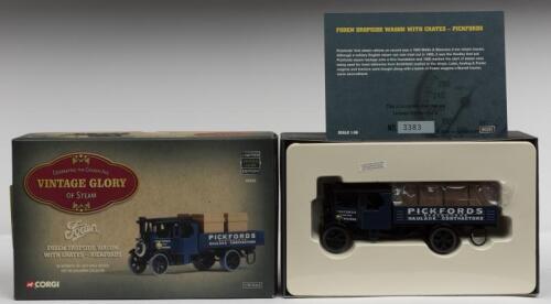 FODEN: A NOS 1:50 scale Corgi Foden Dropside Wagon with Crates "Pickfords" die-cast model with Numbered Certificate