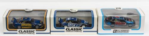 FORD: Three NOS 1:64 scale Classic Carlectables Ford FG Falcon Supercars:- Shane Van Gisbergen, Alex Davison & Mark Winterbottom die-cast models